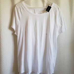 Lane Bryant cotton blend top with faux cami.